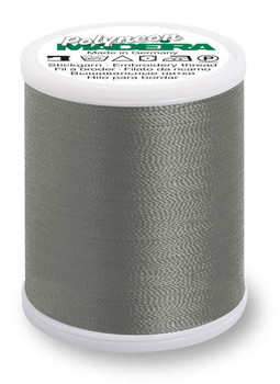1918 Grey Madeira Polyneon 1100 Yards Polyester embroidery thread spool
