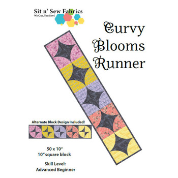 Sit n' Sew | Curvy Blooms 2 | Table Runner Quilt Kit