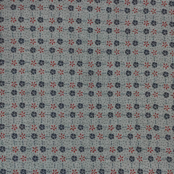 RJR - Summer Holiday - Flowers & Shells - Dk Grey | Sit n' Sew Fabrics By the Yard