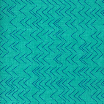 Aqua Modern Marks Abstract Chevron quilting fabric by Benartex