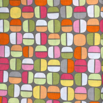 Benartex - Koala Baby - Rounded Squares - Grey - Multi | Sit n' Sew Fabrics By the Yard