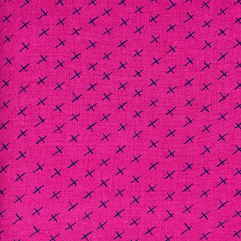 Benartex - Modern Marks - Cross Hatch - Hot Pink | Sit n' Sew Fabrics By the Yard