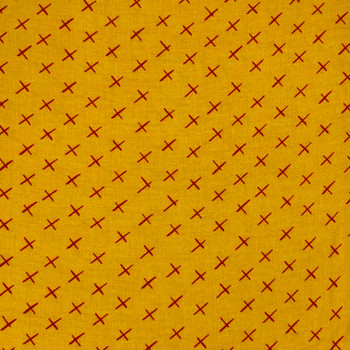 Benartex - Modern Marks - Cross Hatch - Lt Orange | Sit n' Sew Fabrics By the Yard