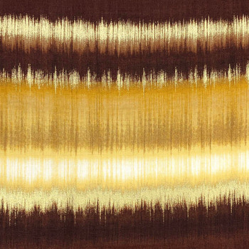 Brown Sun Valley Metallic Watercolor Gold quilting fabric by Benartex