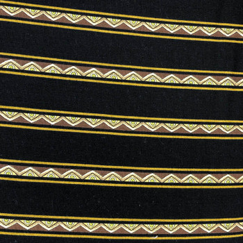 RJR - Casablanca And Mini Border - Stripe - Black - Brown | Sit n' Sew Fabrics By the Yard
