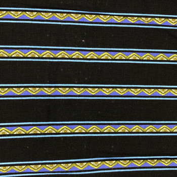 RJR - Casablanca And Mini Border - Stripe - Black - Purple | Sit n' Sew Fabrics By the Yard