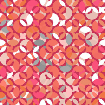 Red Color Notes Circus Circus quilting fabric by RB Studios detail 2