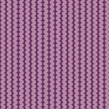Purple Color Notes Rick Rack quilting fabric by RB Studios detail 2