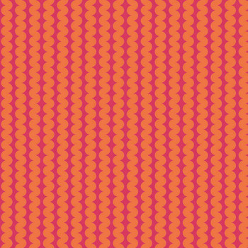 Red/Orange Color Notes Rick Rack quilting fabric by RB Studios detail 2