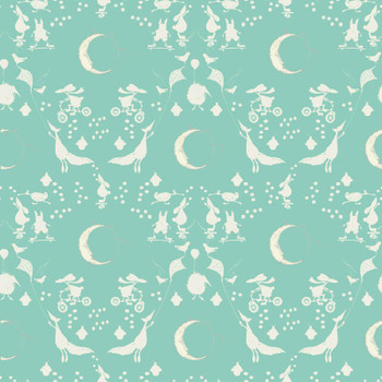 Lt Blue Sweet Baby Celebrations quilting fabric by RB Studios
