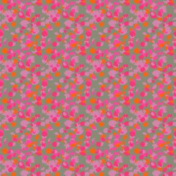 Magenta Everglades Paint Ball quilting fabric by RB Studios