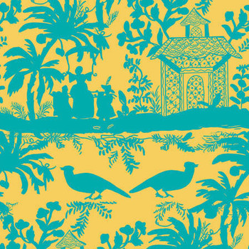 Yellow Lovely Day Rosanne quilting fabric by RB Studios