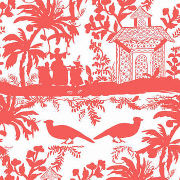 Orange Lovely Day Rosanne quilting fabric by RB Studios