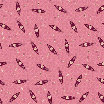 Brown Punakaiki Kayak Meander quilting fabric by RB Studios