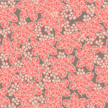 RB Studios - Studio Palettes - Fortiny Flower - Coral | Sit n' Sew Fabrics By the Yard