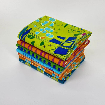 Sit n' Sew, Sunshine Garden - Blue, Fat Quarter Bundle