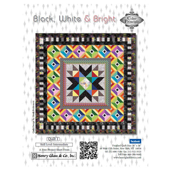 Cover of the Henry Glass - Black White and Bright - Quilt Pattern pattern