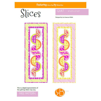 RB Studios - Slices - Table Runner Pattern product shown for scale and identification