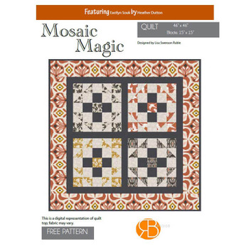 Cover of the RB Studios - Mosaic Magic - Quilt Pattern pattern