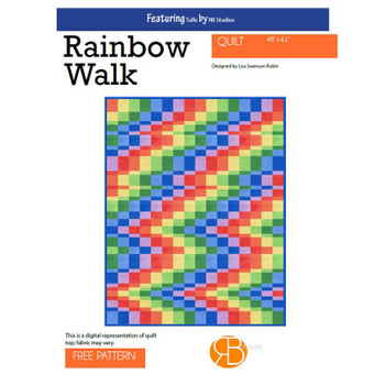 Cover of the RB Studios - Rainbow Walk - Quilt Pattern pattern