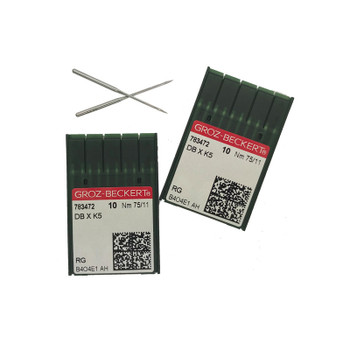 Groz Beckert Embroidery Needles 75/11 DBxK5 Ball Point (RG) 10Pk sewing needle package