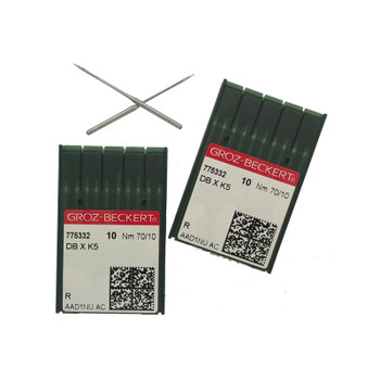 Groz Beckert Embroidery Needles 70/10 DBxK5 Sharp (R) 10Pk sewing needle package