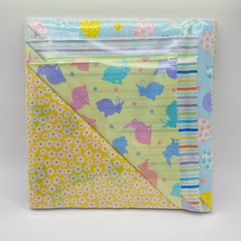 Stack of Happy Easter 10-inch precut fabric squares