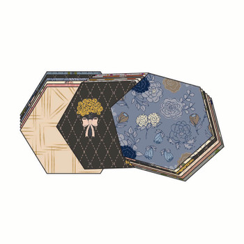 Multi Robert Drive 5" Hexagons/42pc quilting fabric by RB Studios
