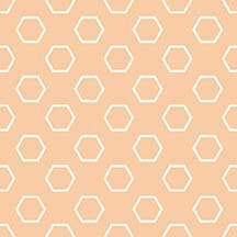 Butterscotch Gnome Buzz Polka Dot Comb quilting fabric by RB Studios