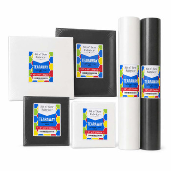 Roll of tearaway embroidery backing/stabilizer - lightweight - crisp