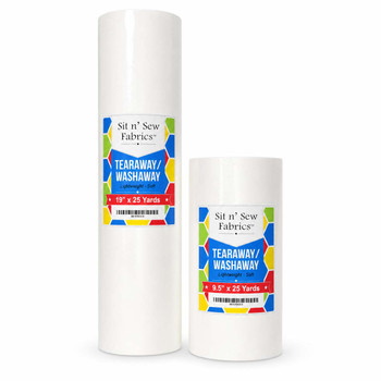 Roll of tearaway/washaway embroidery backing/stabilizer - lightweight - soft