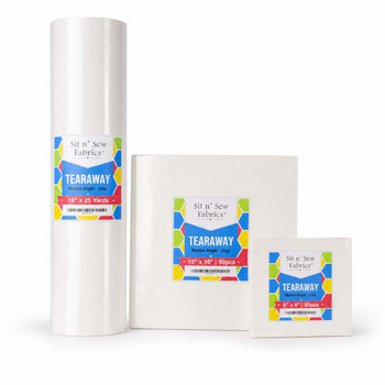 Tearaway Embroidery Backing/Stabilizer - Medium Weight - Crisp