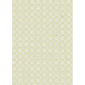 Ivory Sew Vintage Garden Daisy Grid quilting fabric by Benartex