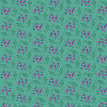 Violet Homestead Country Wintersweet quilting fabric by Benartex