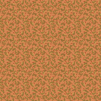 Orange Chicks On The Run Twigs quilting fabric by Benartex