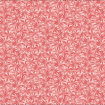 Red Wildflower Meadow Tonal Flowers quilting fabric by Benartex
