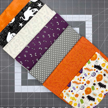 Complete Sit n' Sew - Boo! - Wall Quilt Kit feat. Tossed Candies assortment shown