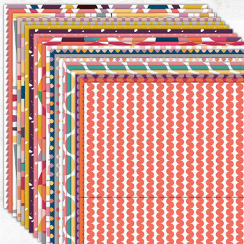 Stack of Color Notes 10-inch precut fabric squares