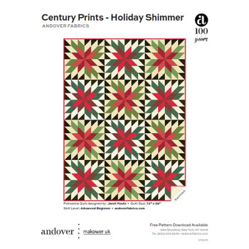 Cover of the Andover Fabrics - Holiday Shimmer - Quilt Pattern pattern