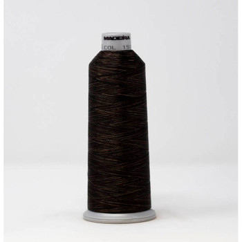 Madeira Polyneon 1514 Brown 5500-yard dark brown thread cone