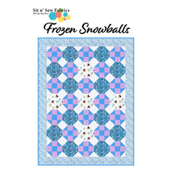 Frozen Snowballs - Frozen Inspired - Ready-to-Sew Quilt Kit