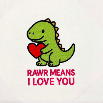 Cupid angel with bow and heart arrow machine embroidery design stitched on white fabric