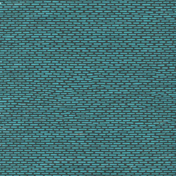 Punctuated Dashed Aqua Storm fabric with small horizontal dash pattern