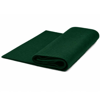 Christmas Green acrylic felt yardage, 72 inches wide, folded on white background