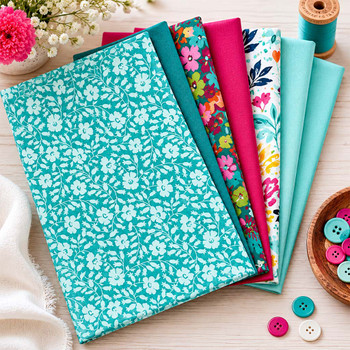 Quilter's Muse Bundle - Raspberry Breeze/9pc