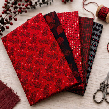 Quilters Muse Bundle - Crimson Tide/5pc