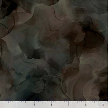 QT Fabrics - Aura 108 - Watercolor Blender - Charcoal