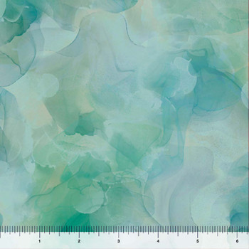 QT Fabrics - Aura - Watercolor Blender - Seafoam