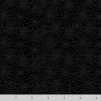 QT Fabrics - Quilting Illusions - Spiderwebs - Black