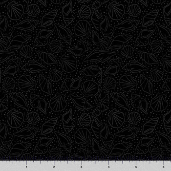QT Fabrics - Quilting Illusions - Shells - Black